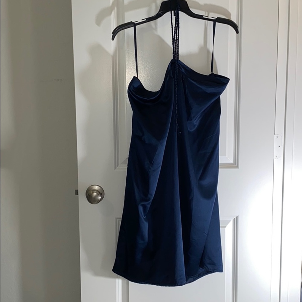 Navy blue halter neck top or dress by The Gap!